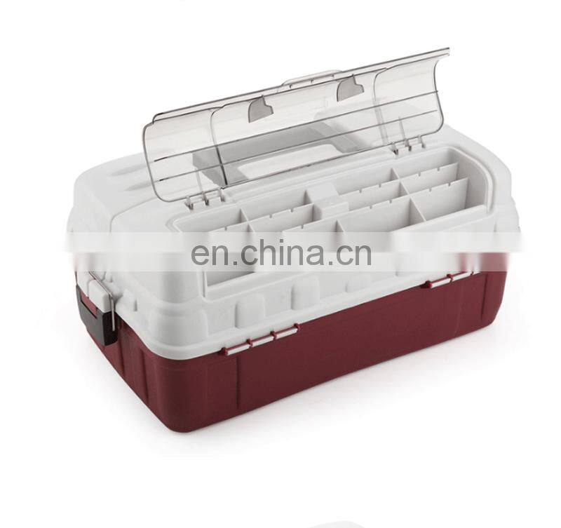 Amazon 46x27x20cm Three-layer Rock Fishing Box Bait Fishing Reel Storage Box Accessory Multifunctional Lure Box