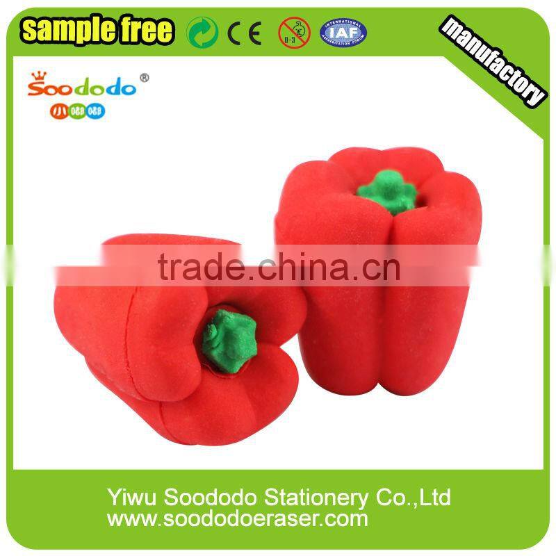 3D Mini Vegetable School Rubber Eraser