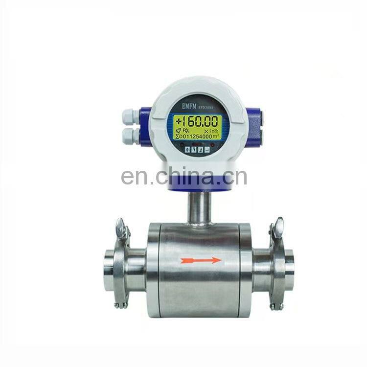 HOT SALE AC220V DN50 Cast Iron Material Flanged 4-20Ma electromagnetic Flowmeter