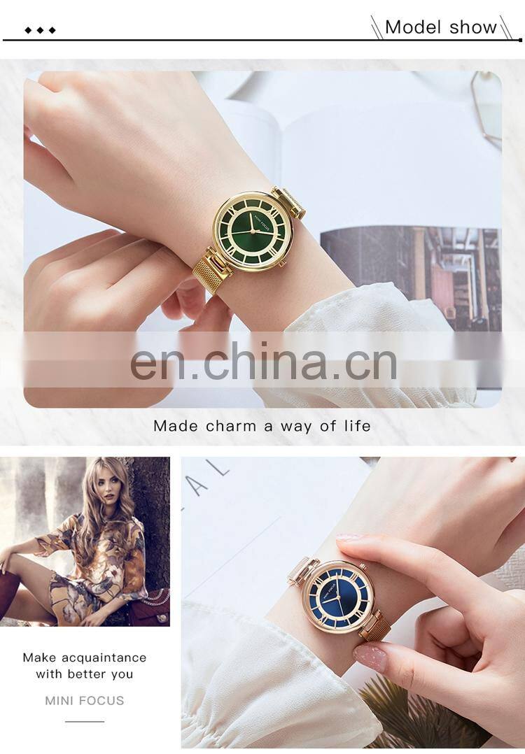 MINI FOCUS MF0234L Watch Wholesale Simple Analog Quartz Business Charm Stainless Steel Hand Ladies Watches