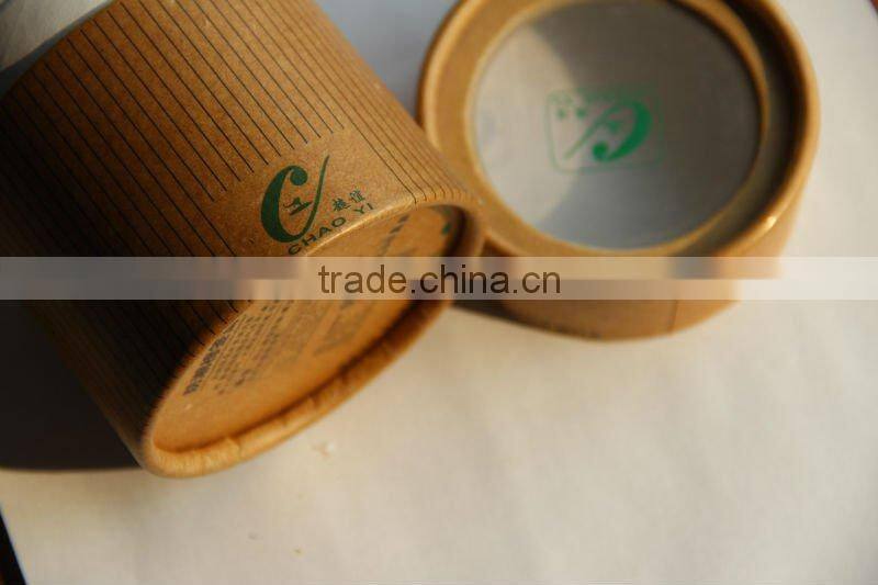 Brown Craft Paper Box with Clear Plastic Cover