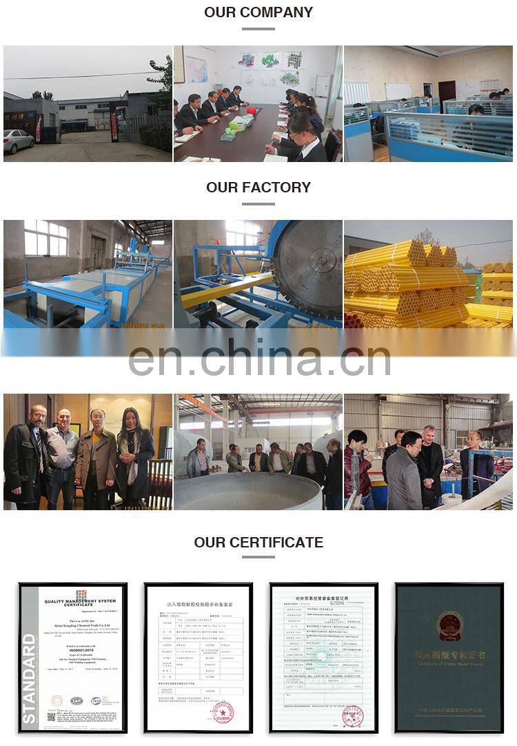 FRP pultrusion line machine raw material grp pultruded machine for frp pipe