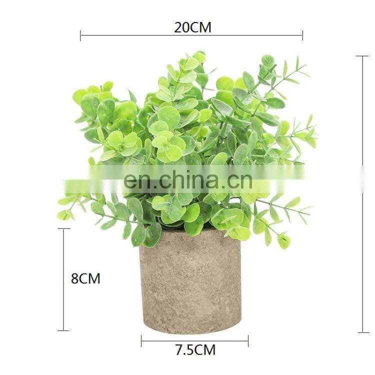 High Quality 25cm Simulation Green Plant Desktop Decoration Bonsai Wedding Decoration Artificial Plant