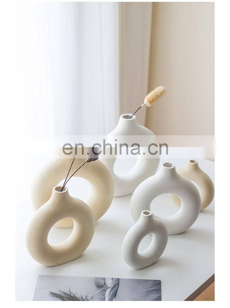 Homeware White Flower Vase Wedding Centerpieces Wholesale Canada Porcelain Simple Desktop F Modern Vases Ceramic