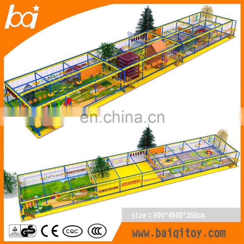 Customized High Rope Adventure Park Equipment Challenging Adventure Ropes Course for Kids