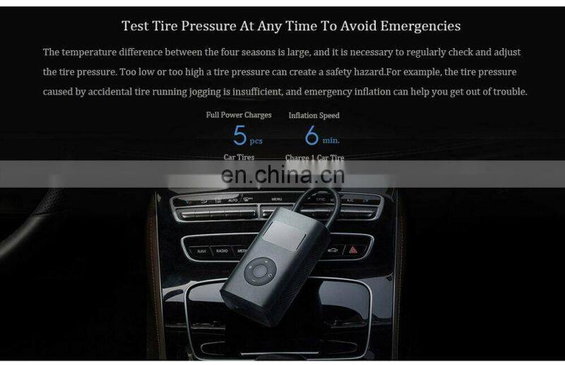 Original mi Electric Air Pump Mijia Rechargeable Inflator 0.2-10.3bar/3-150psi Inflation Pressure mi Portable Air Pump