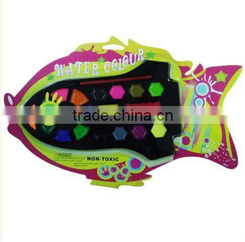 bird shaped damp-dry water color