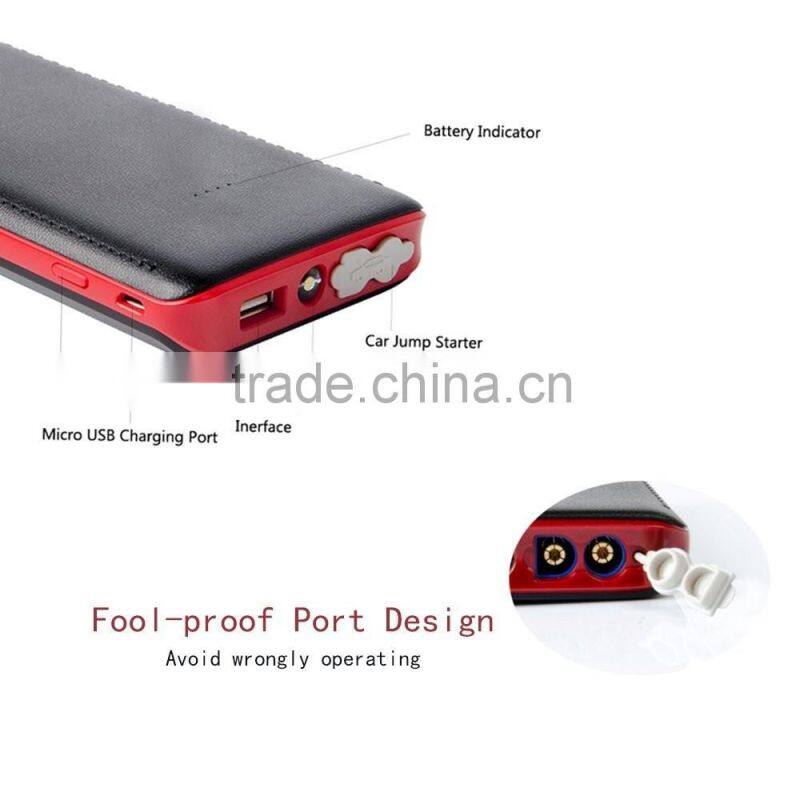 Jump starter 12v mini battery booster 10000mah mini car jump starter car battery charger emergency