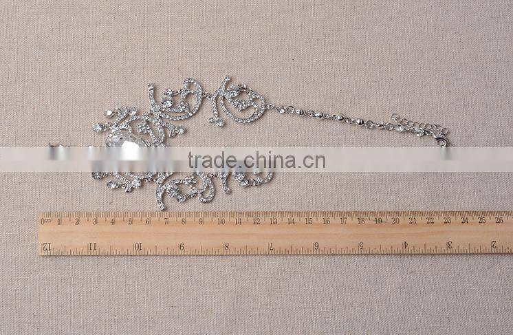 Wedding Photo Decorative Design Crystal Rhinestone Necklace Set