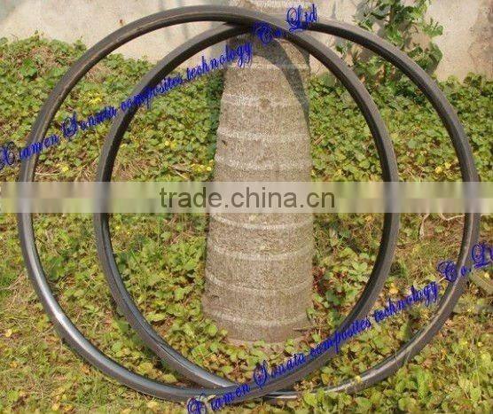 glossy carbon UD bike clincher wheels 20mm