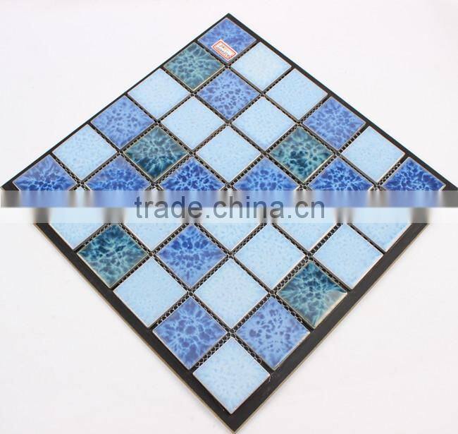 48*48 crystal glaze interior floor decoration mosaic for pool