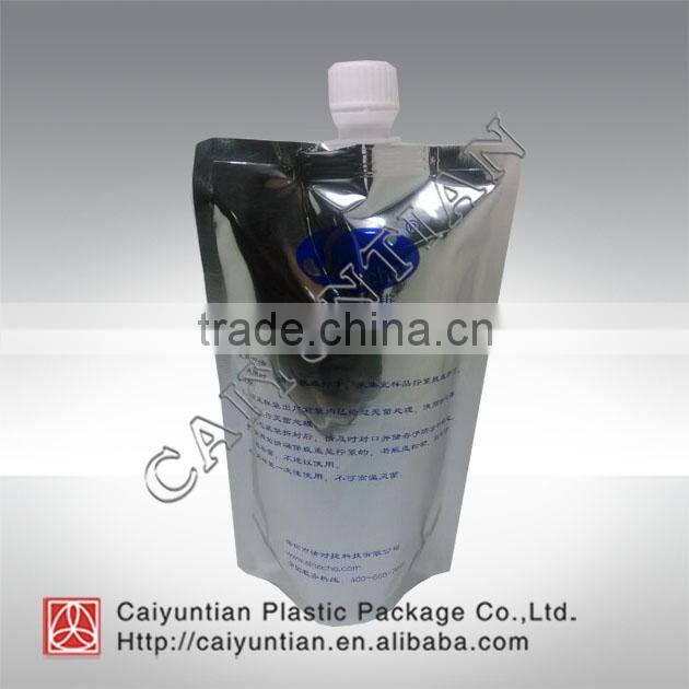 Special shape plastic packing bag for bath goods