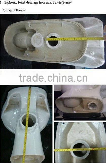 Made in China santary ware washdown two -piece bathroom toilet W8001