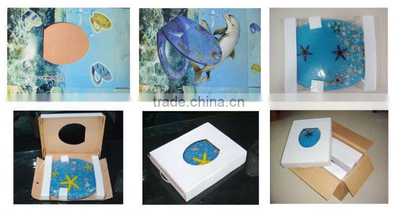 Quality bathroom accessory wholesale oval hotel polyresin soft close toilet seat hinges