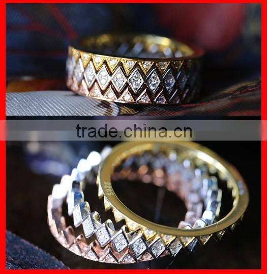 2016 factory 925 sterling silver simple honeycomb ring