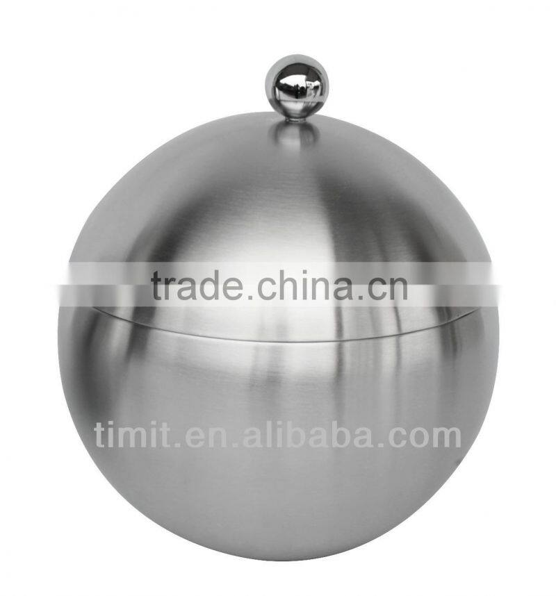 Sphere Double Wall Wine Ice Bucket/Wine Cooler with Lid