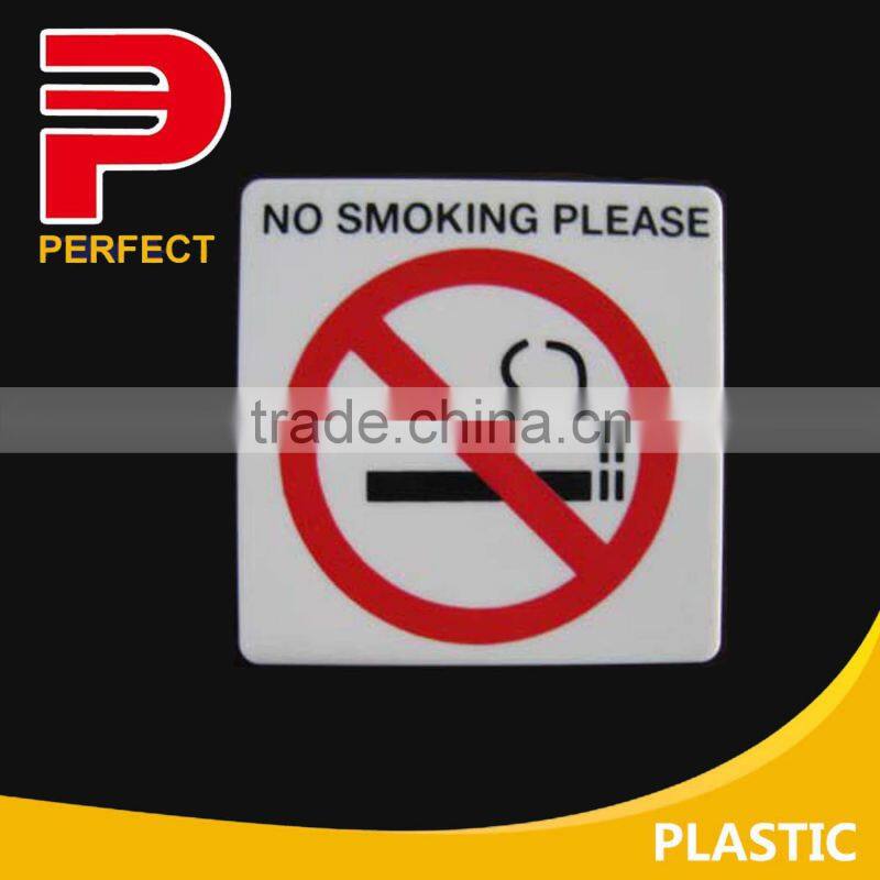 Self adhesive no smoking sign board