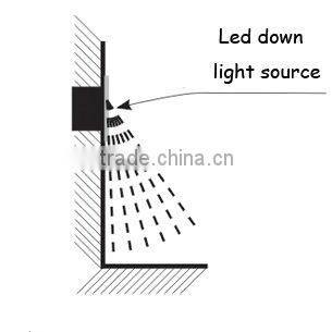 Corner recessed white 1.2W led plaster down lights