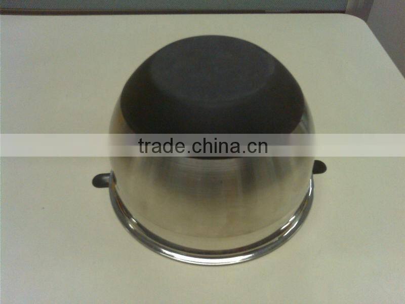 stainless steel mixing bowl with silicon bottom