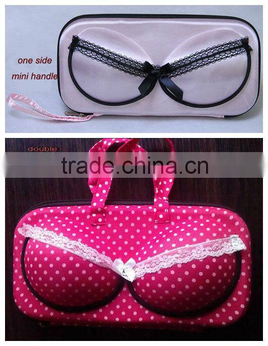 Polka dot portable fashion EVA bra case