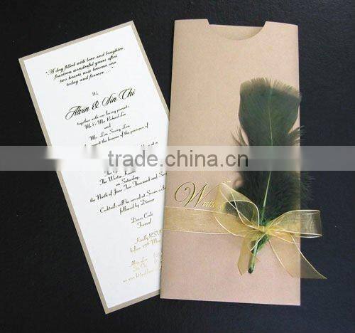 2011 popular & unique wedding card