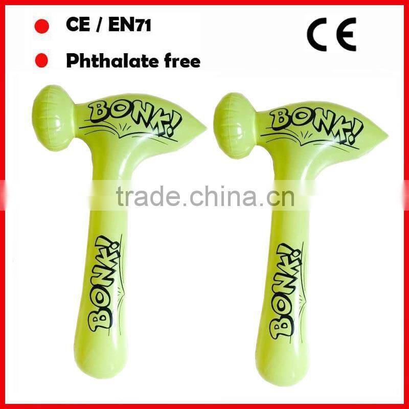 Hot products PVC inflatable small hammers toys with sound for kids