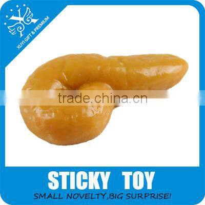 Sticky toy tpr squishy dog shit cheap shit promotional gift and toys