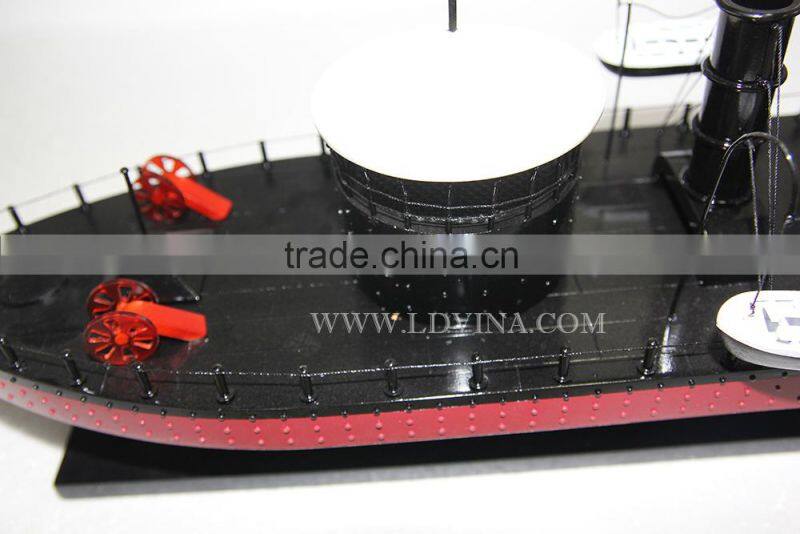 U.S.S MONITOR WOODEN WAR SHIP MODEL