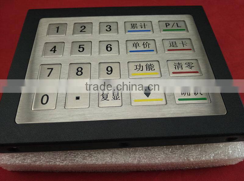 OEM/ODM metal keypad with frame