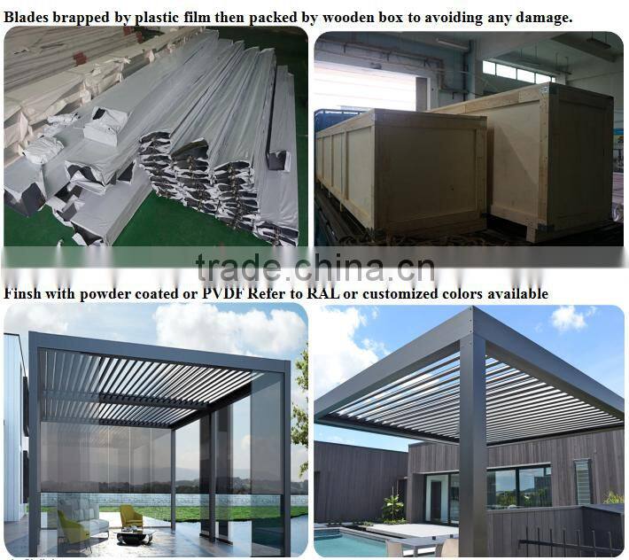 weatherproof aluminium louver roof made in china