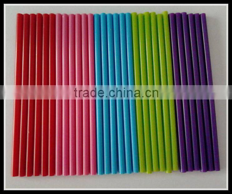 4X100MM Food Grade lollipop sticks colored green for candy