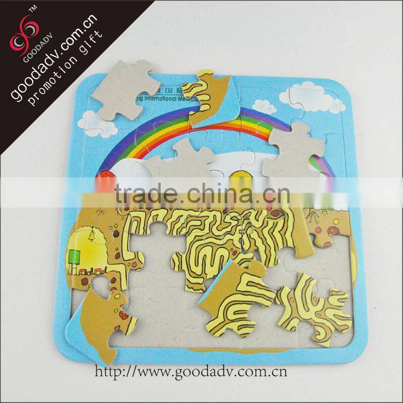 Custom printed high quality jigsaw puzzle games for children
