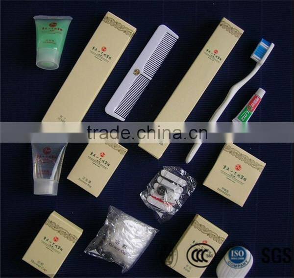 Affordable and luxury hotel guestroom amenities supplies set