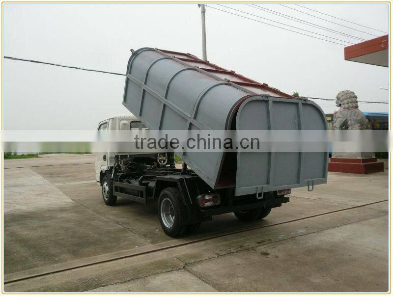 Dongfeng 4x2 small dump truck garbage container 4m3