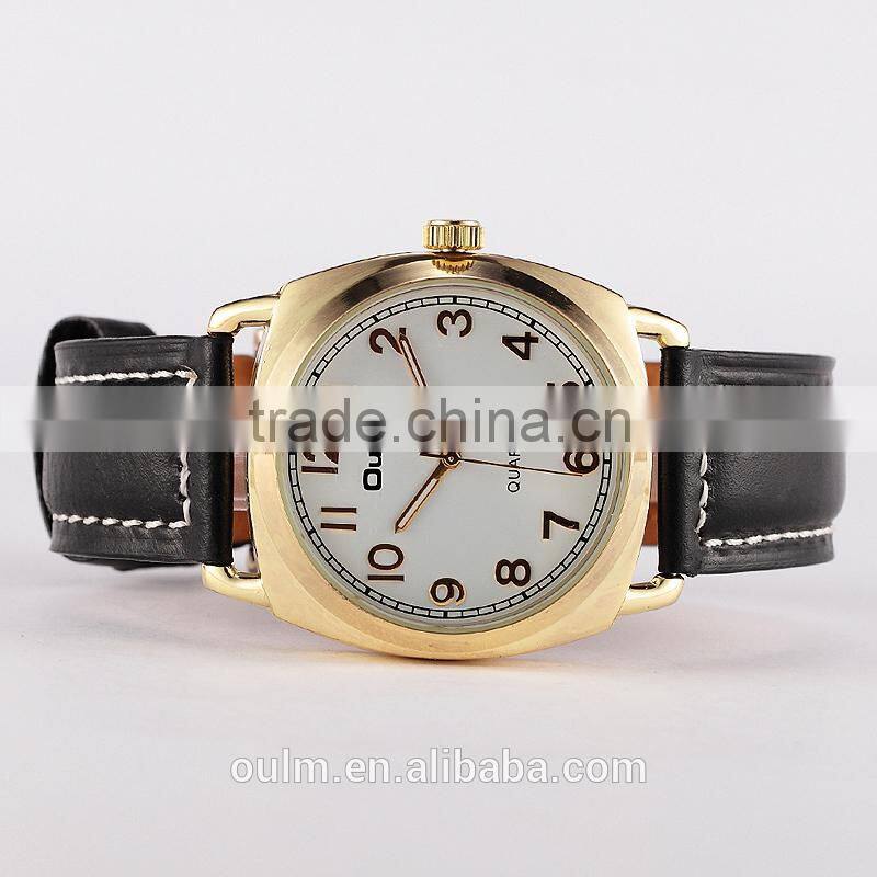 2015 oulm new design wholesale ladies wrist watch leather watch