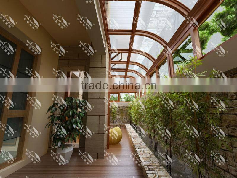 Energy efficient double-pane insulated glass aluminium villa glass room/patio sun rooms