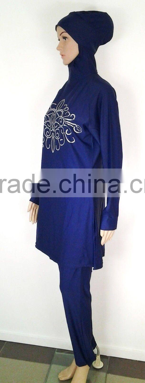 fully covered muslim islamic swimsuit