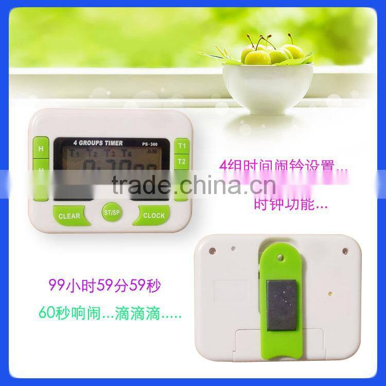 Large LED backlight programmable digital electronic timer