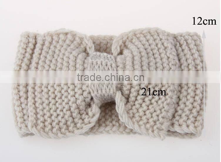 >>NEW handmade chunky Knitted Winter bowknot Headbands for Women/