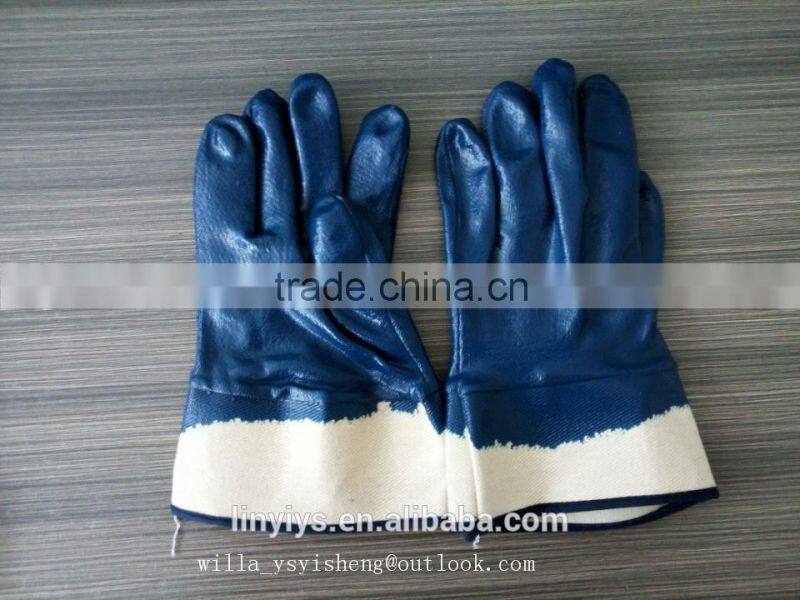 120g 10' nitrile full coated oil resistant safety work gloves