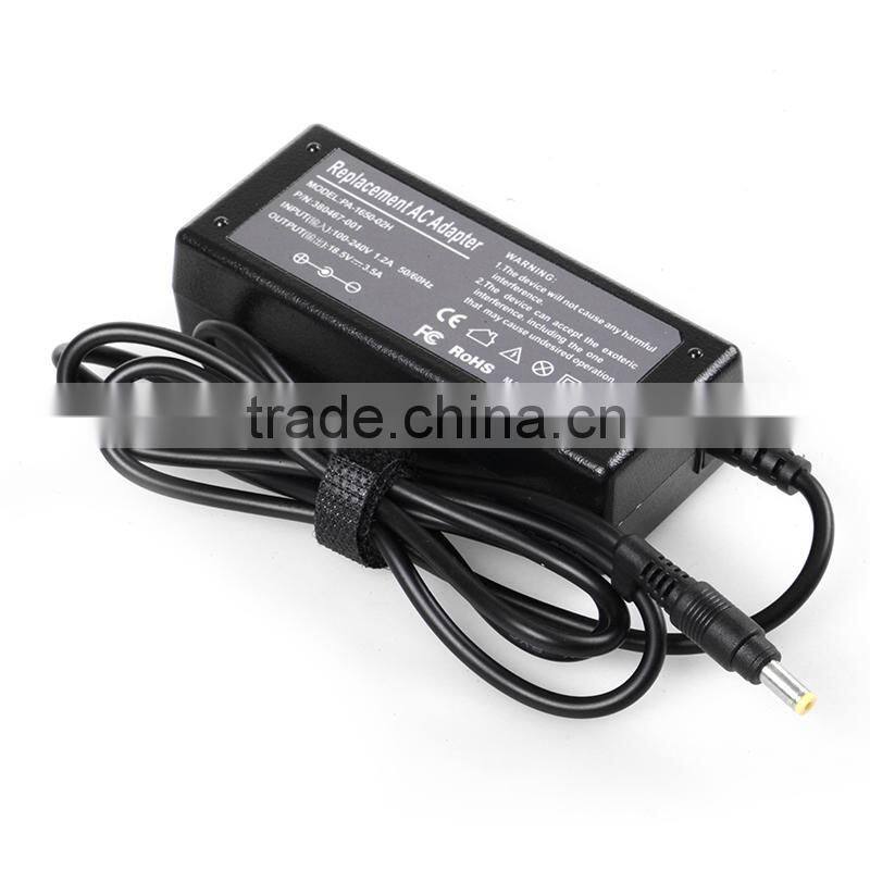 For HP Adapter 18.5V 3.5A 65W Laptop Charger 4.8*1.7 MM