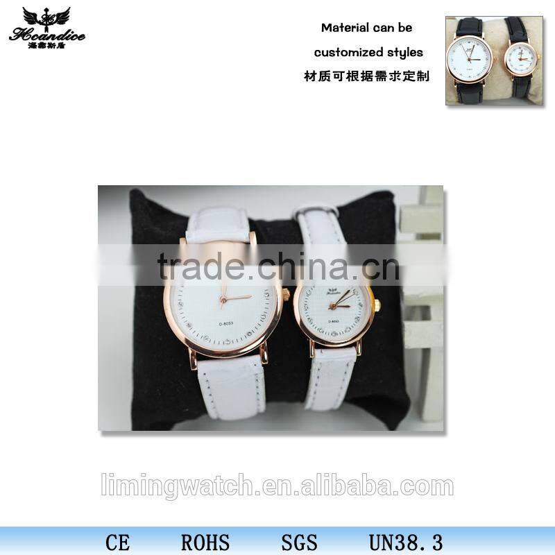 leather japan quartz wrist watches for couples