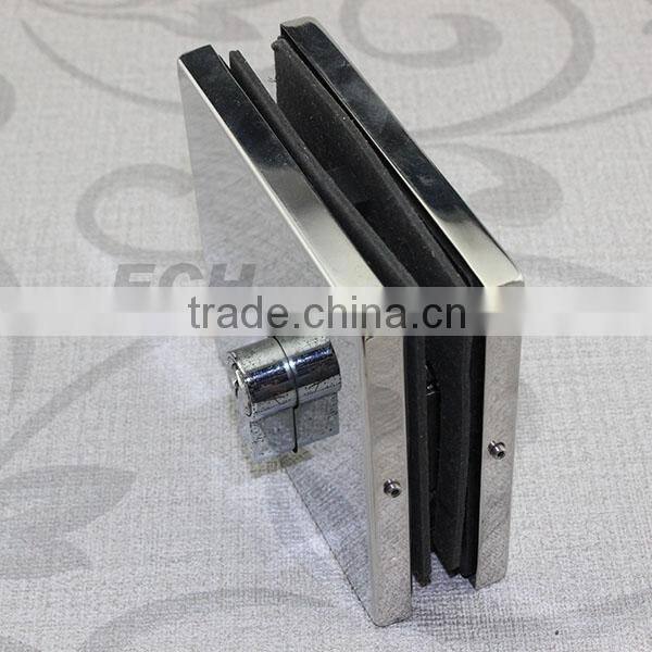 high class good quality stainless steel glass balcony fittings glass door lock