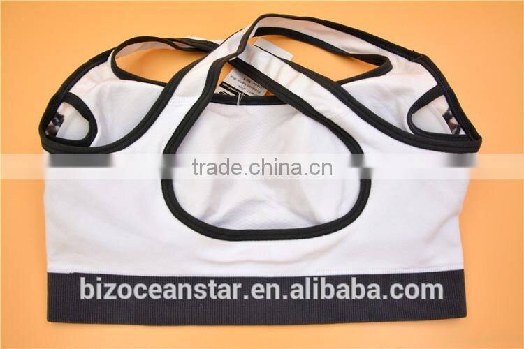 Womens new padded top athletic vest custom fit gym sports bra