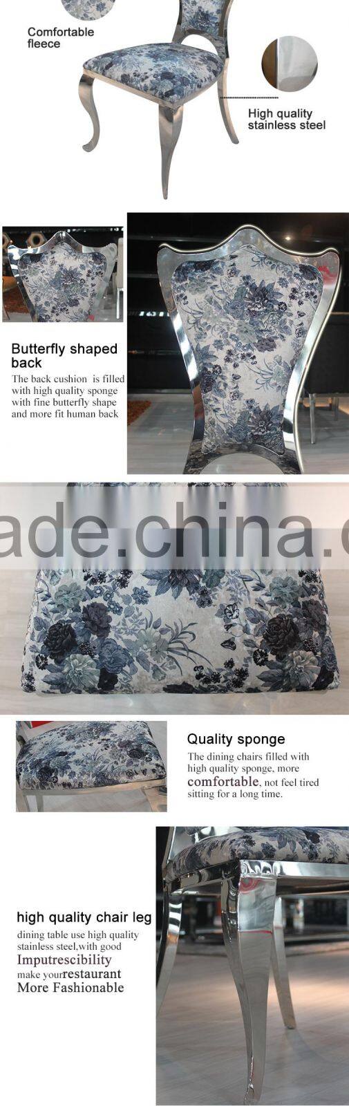 For luxury home used luxury fabric dining chair, restaurant chair