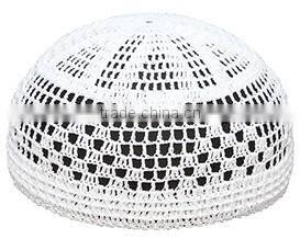 African is handmade white muslim hats for men