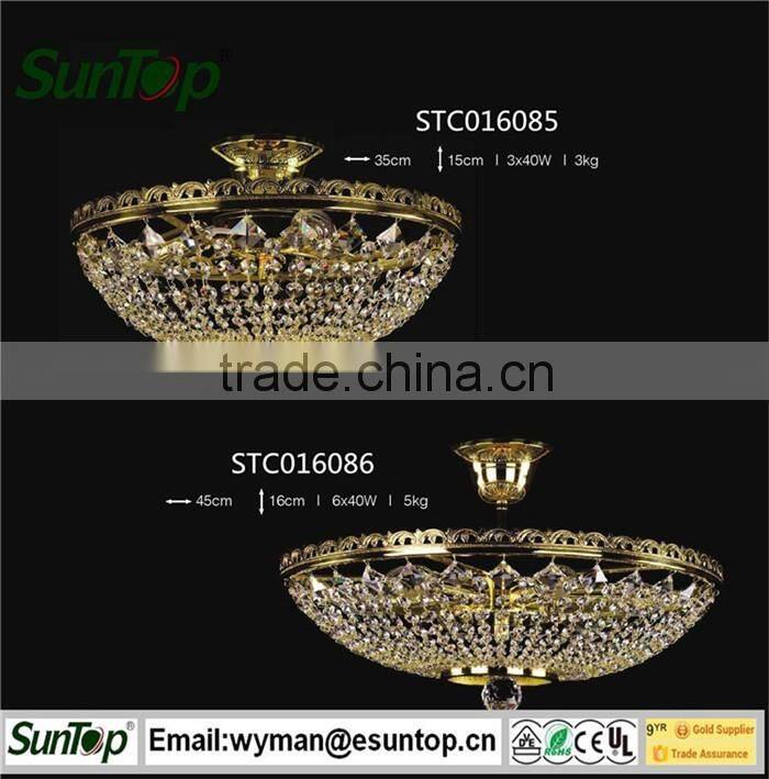 2016 modern crystal chandelier wedding cake stand with Energy Saving