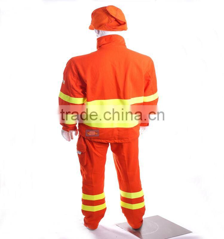 high visibility flame resistant oil rig coveralls with EN ISO 11612