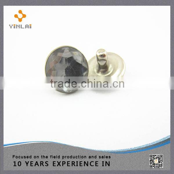 Wholesales Clear 10.5mm Crystal Rivet For Shoes