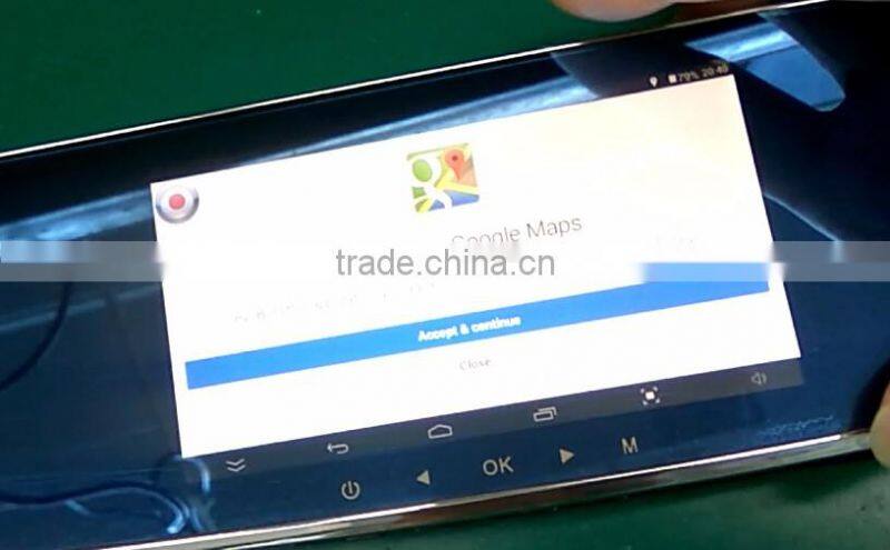 Android Navigation Dual Camera Car DVR Rear view mirror